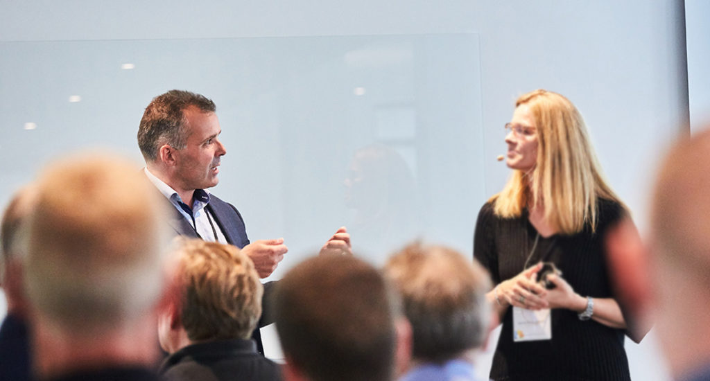 Sune Lohse speaking at the annual Dynamics Conference in Denmark